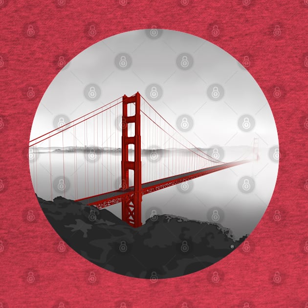 Golden Gate Bridge (Vectorillustration) by CarolinaMatthes